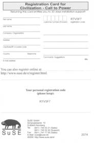 Registration Card